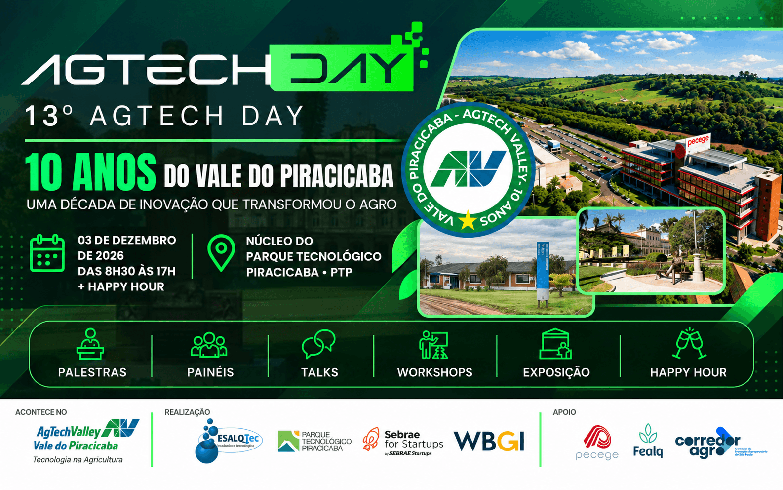 AgTech Day | 10 Anos do Vale do Piracicaba - Uma década de inovação que transformou o Agro