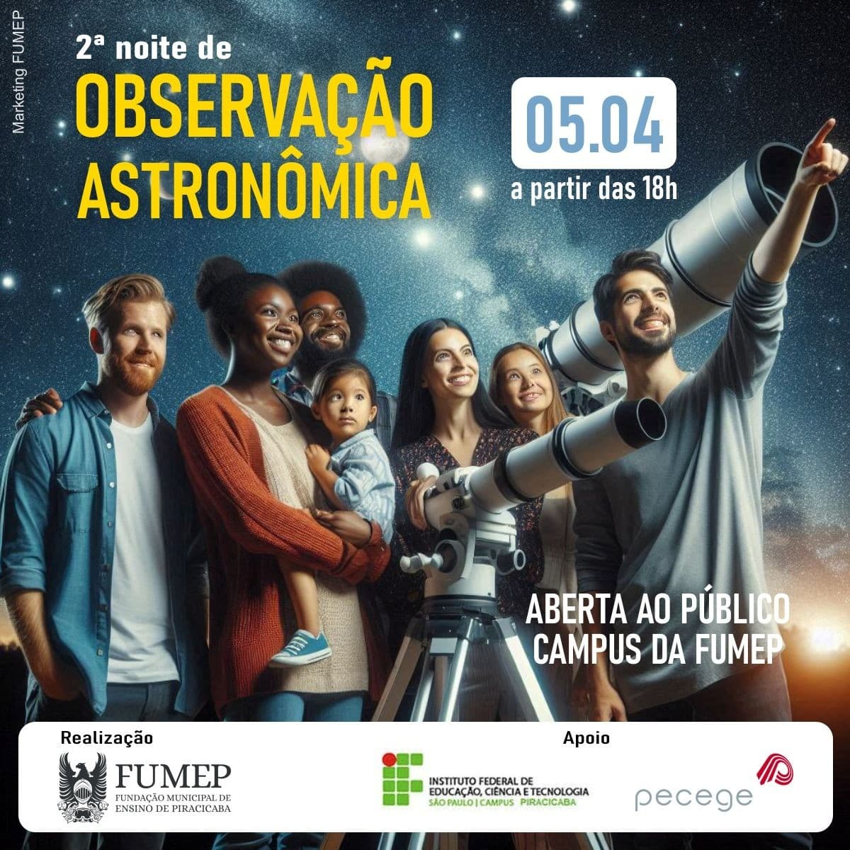 2ª NOITE OBSERVAÇÃO ASTRONÔMICA