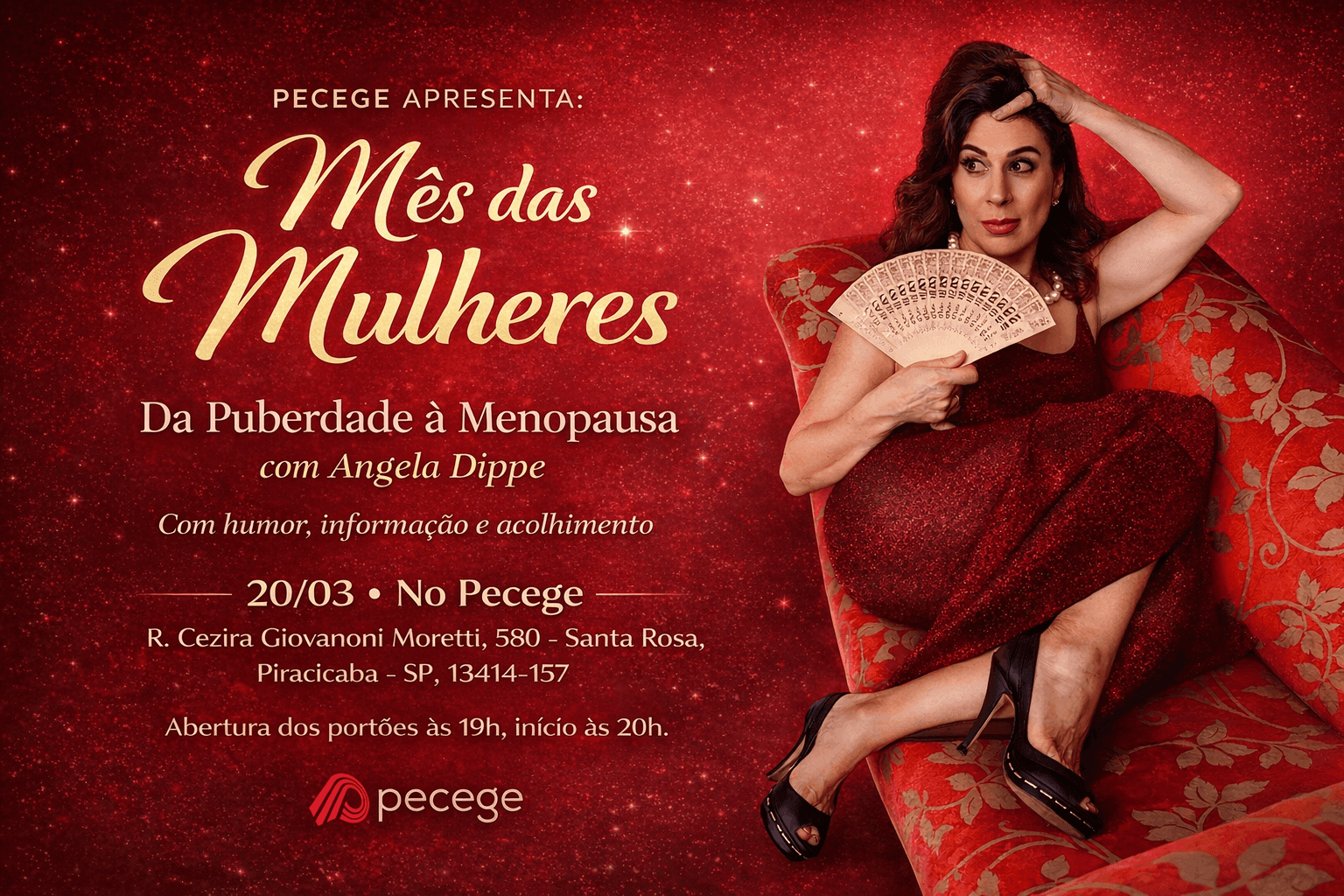 Mês das Mulheres - Da Puberdade à Menopausa com Angela Dippe