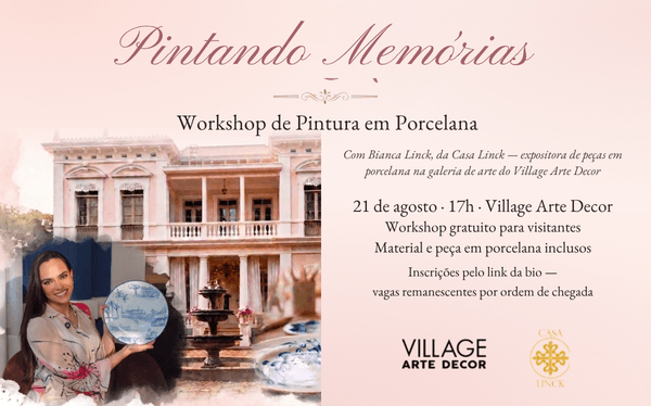 Pintando Memórias — Workshop de Pintura em Porcelana