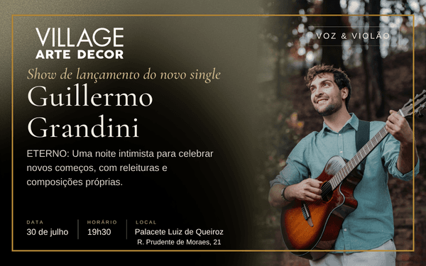 Guillermo Grandini - ETERNO: Uma noite intimista para celebrar novos começos.
