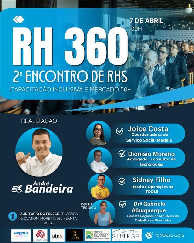 2º Encontro de Rhs 360º - Capacitação Inclusiva e 50+